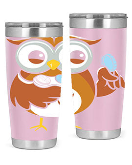 Funny Owl Contact Lens Case A TurtleRabbit 6#- owl- Tumblers