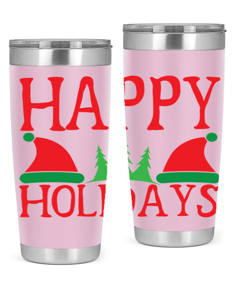 Happy Holidays 136#- winter- Tumbler