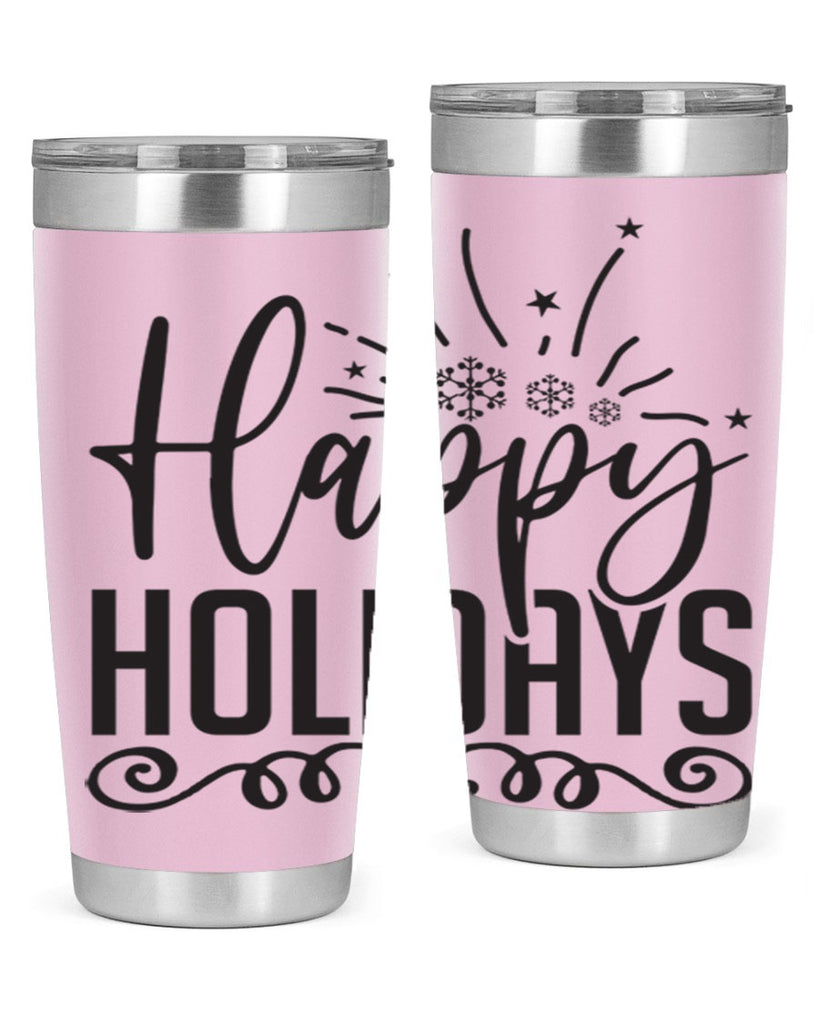 Happy holidays 137#- winter- Tumbler