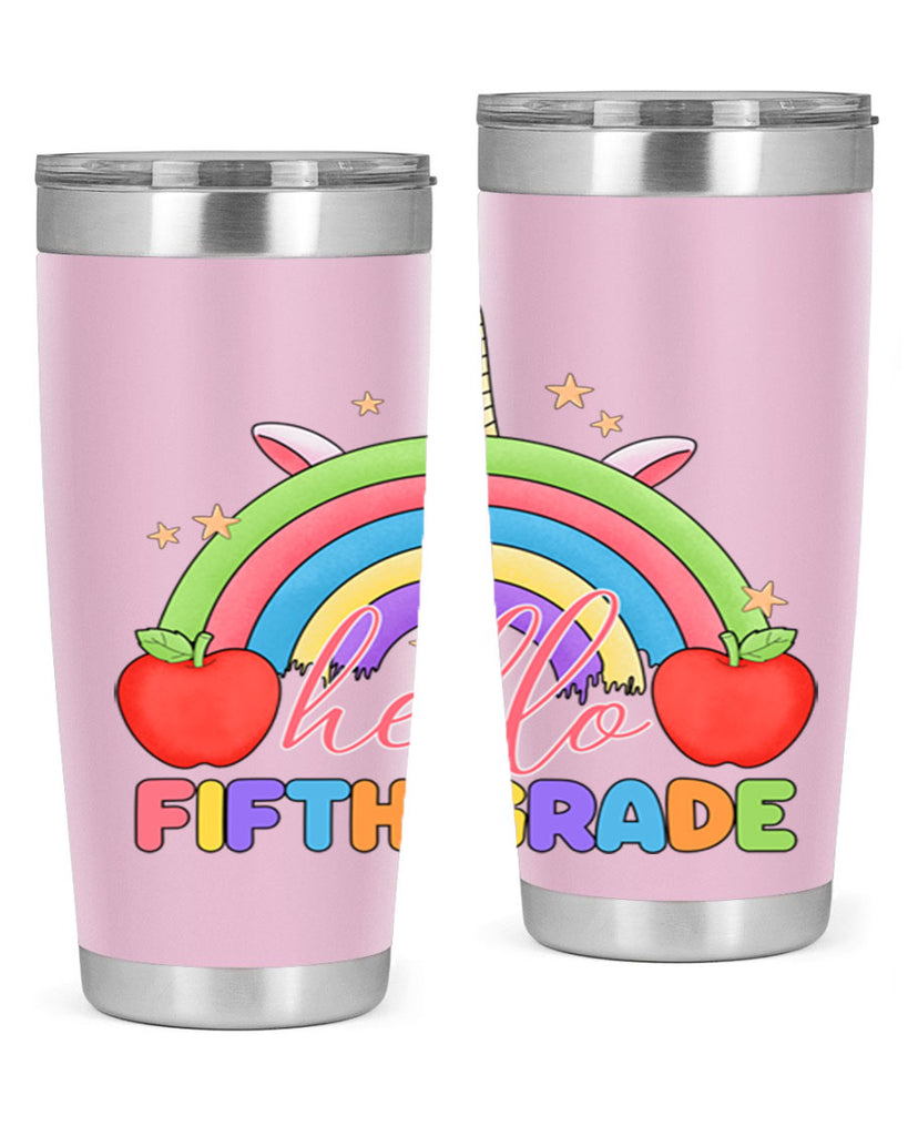 Hello 5th Grade Unicorn Rainbow 15#- 5th grade- Tumbler