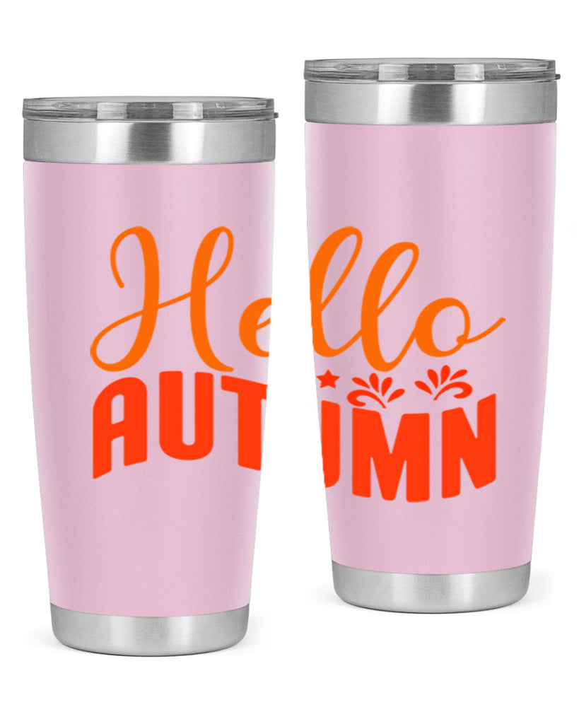 Hello Autumn Design 268#- fall- Tumbler