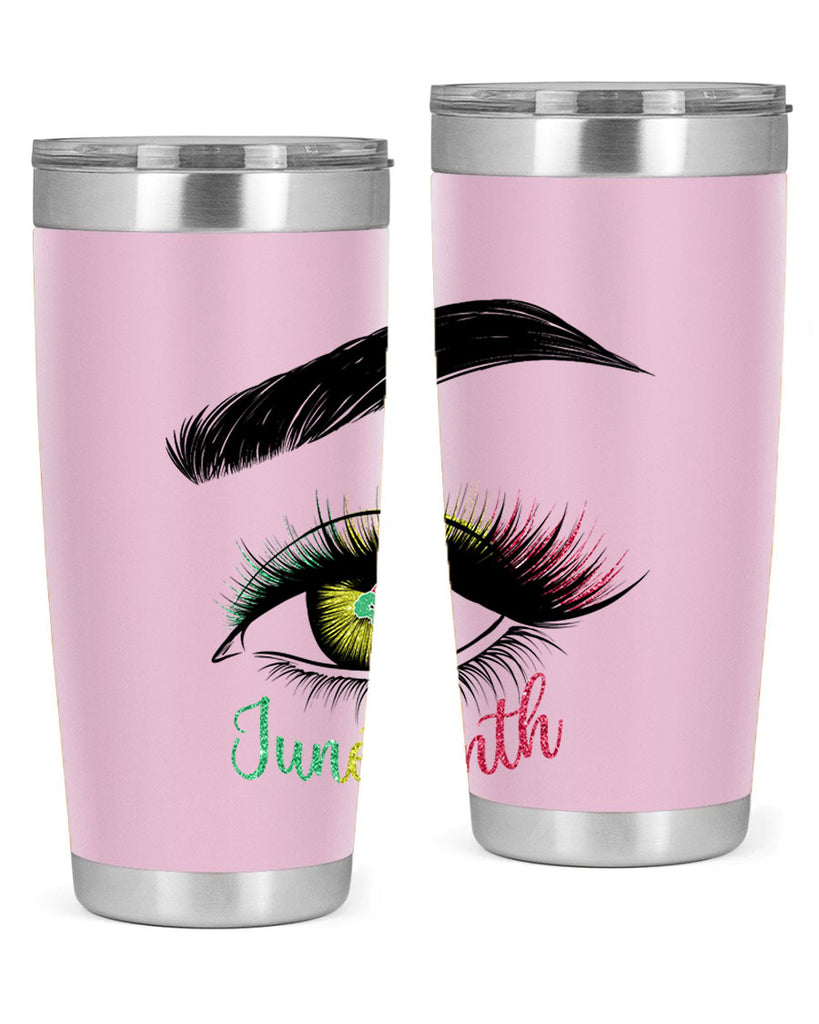 Juneteenth 1865 GirlS Eye 3#- Juneteenth- tumbler
