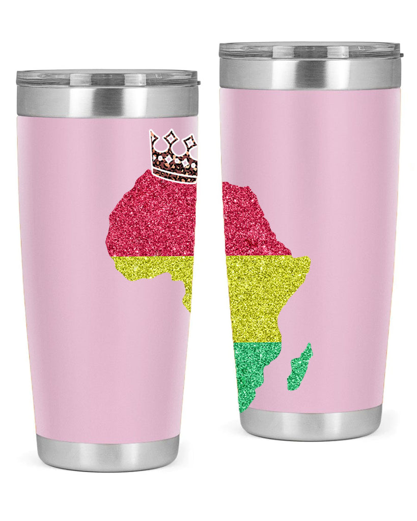 Juneteenth Crown Africa Flag 6#- Juneteenth- tumbler