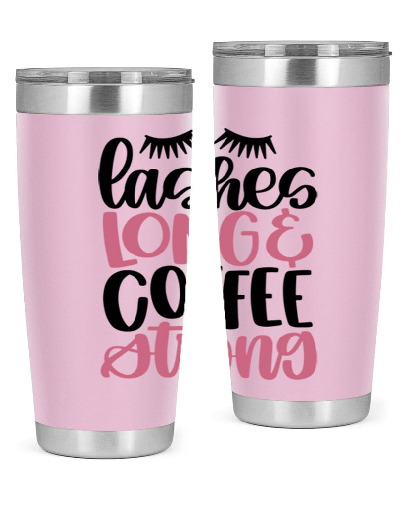 Lashes Long Coffee Strong Style 67#- make up- Tumbler