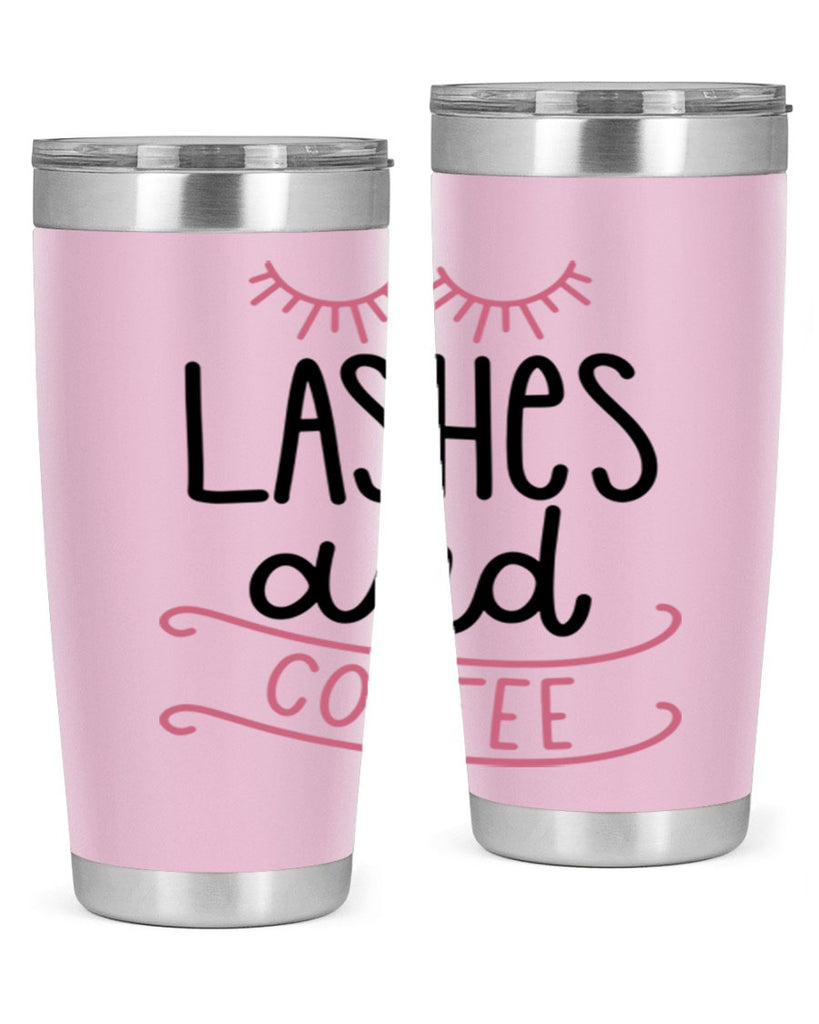 Lashes and Coffee Style 68#- make up- Tumbler