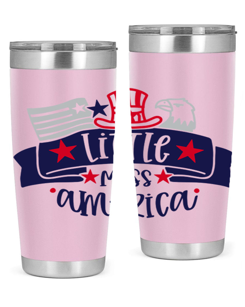 Little Miss America Style 162#- Fourt Of July- Tumbler