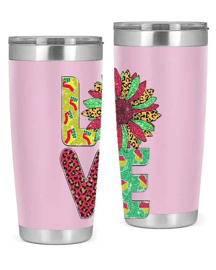 Love Juneteenth Day Fist Sunflower Png 7#- Juneteenth- tumbler