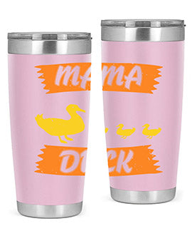 Mama Duck Style 26#- duck- Tumbler