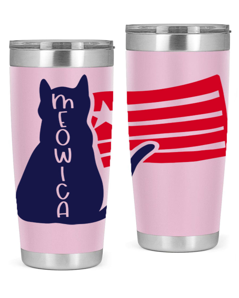 Meowica Style 166#- Fourt Of July- Tumbler