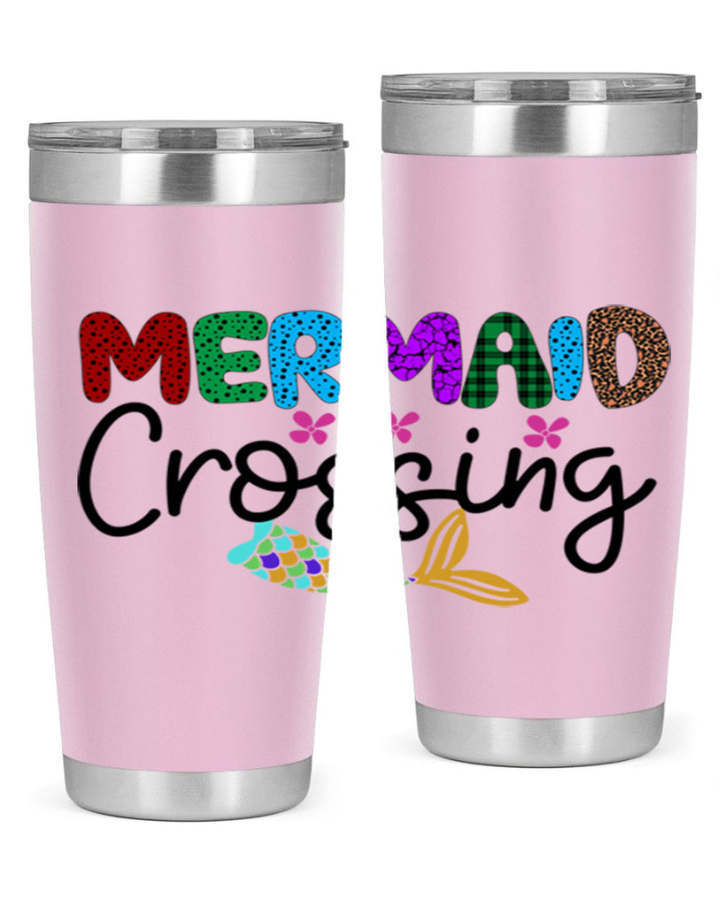 Mermaid Crossing 399#- mermaid- Tumbler