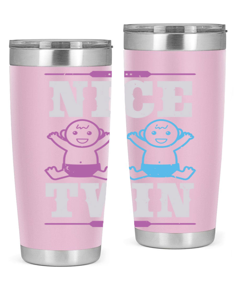 Nice Twin Style 26#- baby shower- tumbler