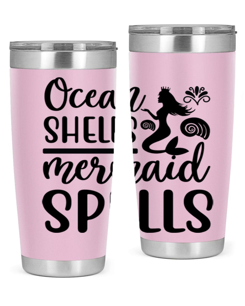 Ocean shells mermaid spells 522#- mermaid- Tumbler