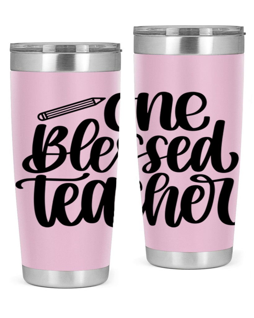 One Blessed Teacher Style 62#- teacher- tumbler