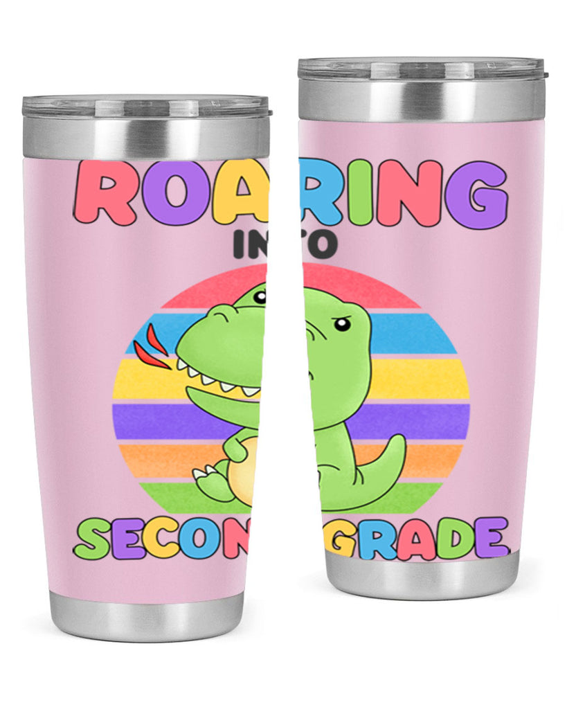 Roaring to 2nd Grade Trex 23#- second grade- Tumbler