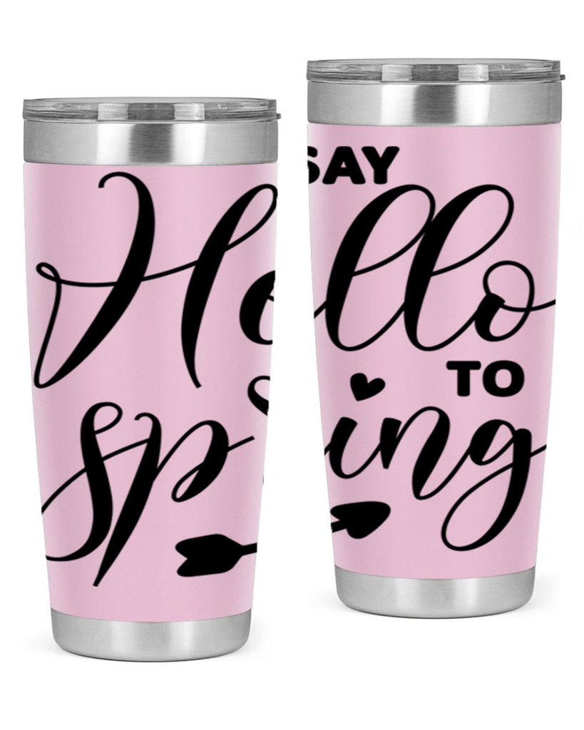 Say Hello to Spring402#- spring- Tumbler