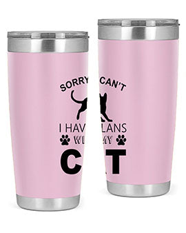 Sorry I Cant Style 116#- cat- Tumbler