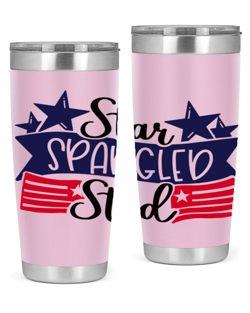 Star Spangled Stud Style 173#- Fourt Of July- Tumbler