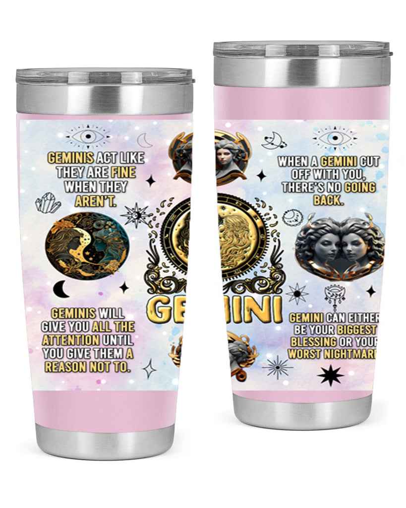 StraightGemini 472#- zodiac- Tumbler
