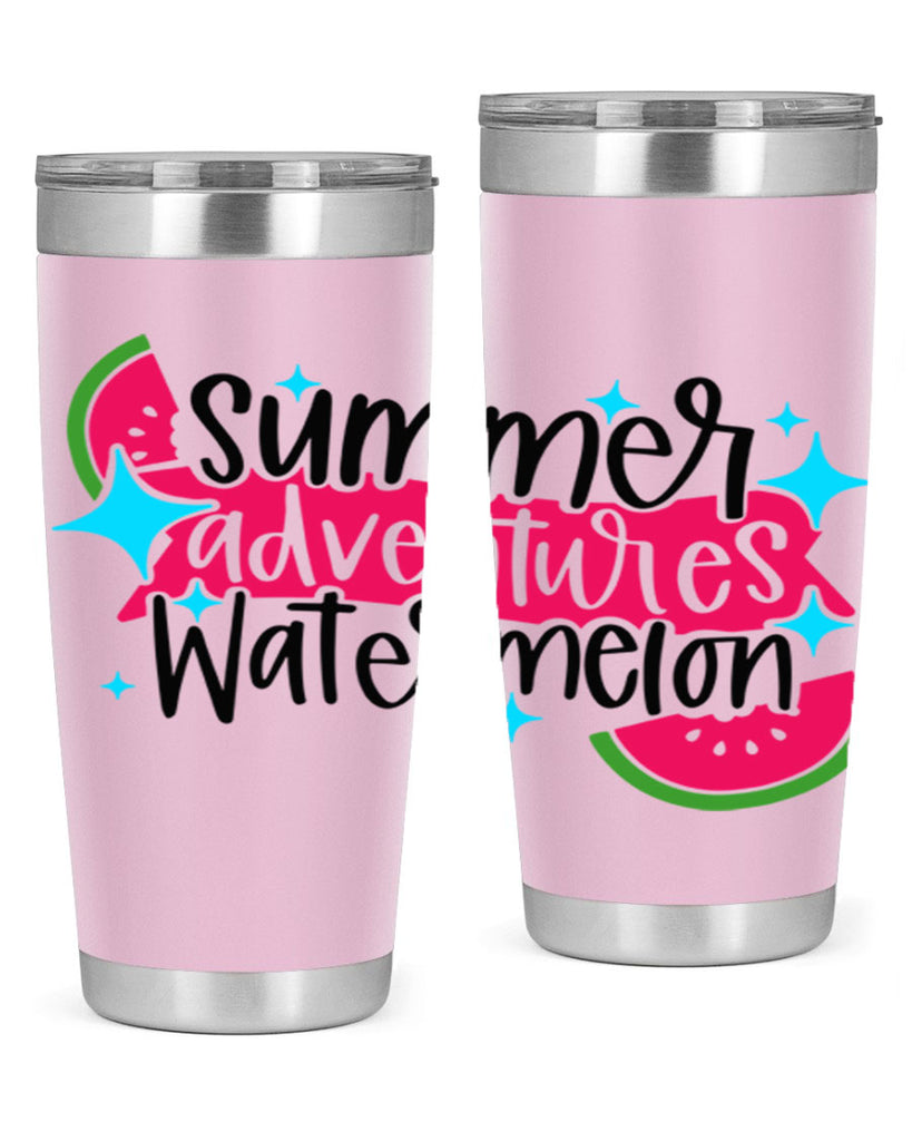 Summer Adventures Watermelon Style 23#- summer- Tumbler