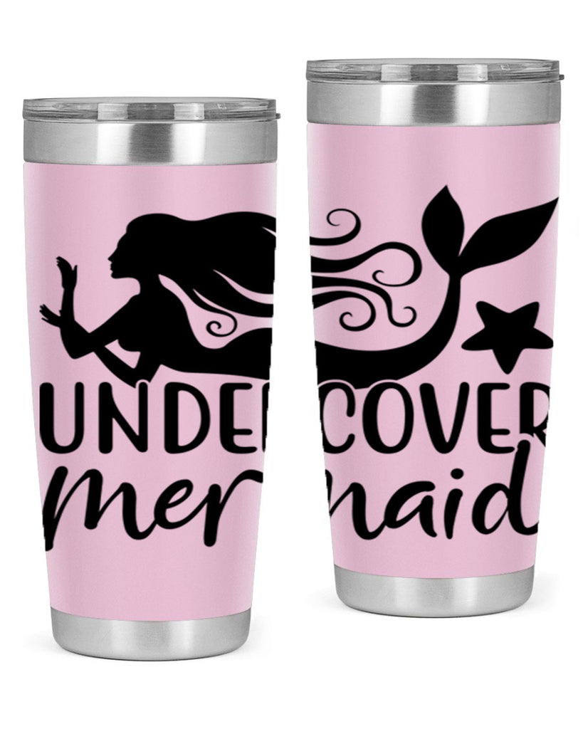 Undercover mermaid 657#- mermaid- Tumbler