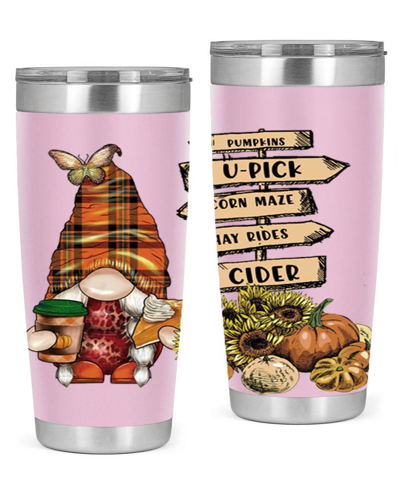 VintageFallGnome 625#- fall- Tumbler