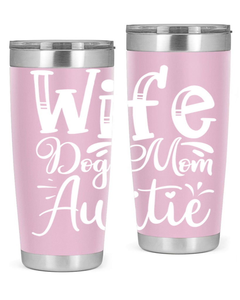 Wife Dog Mom Auntie Style 7#- aunt- Tumbler