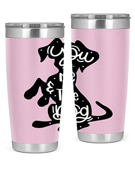You Me The Dogs Style 4#- dog- Tumbler