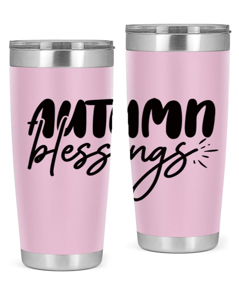 autumn blessings 65#- thanksgiving- Tumbler