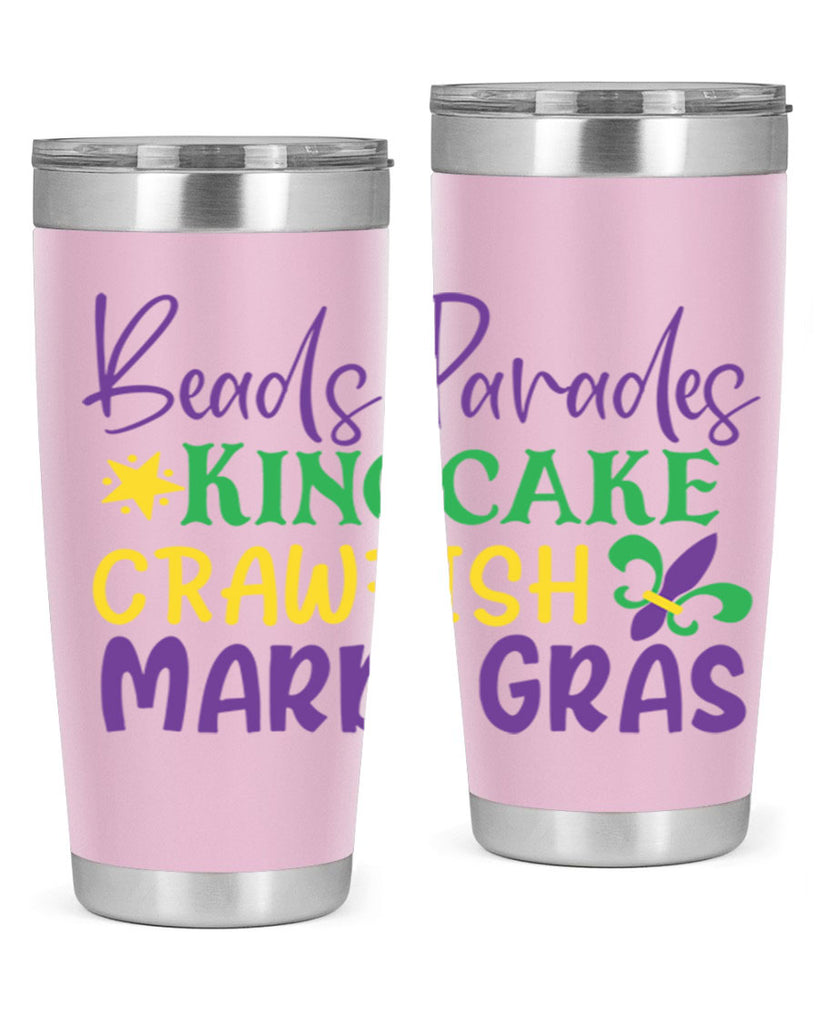 beads parades kingcake crawfish mardi gras 85#- mardi gras- Tumbler