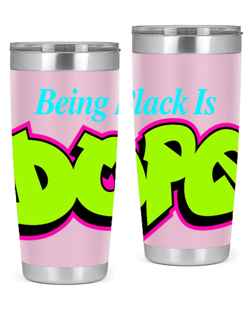 being black is dope 261#- black words phrases- Cotton Tank