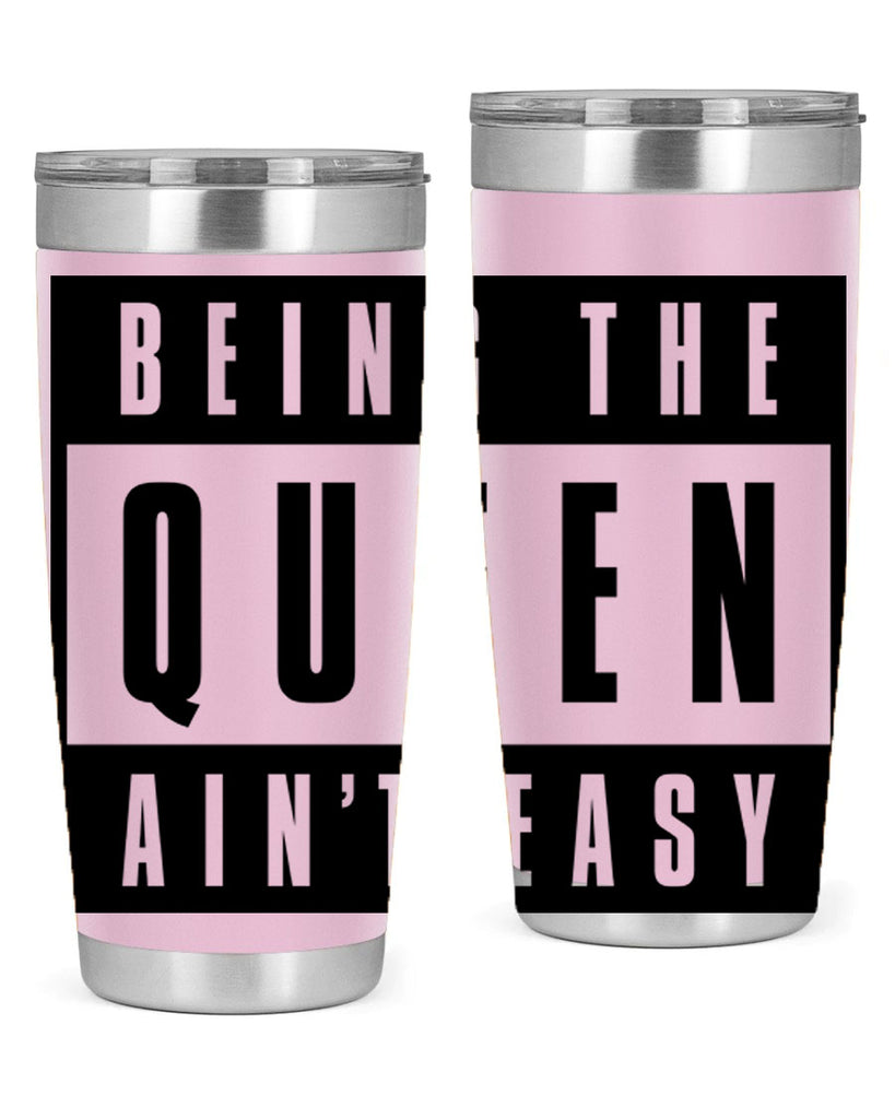 being the queen aint easy 258#- black words phrases- Cotton Tank