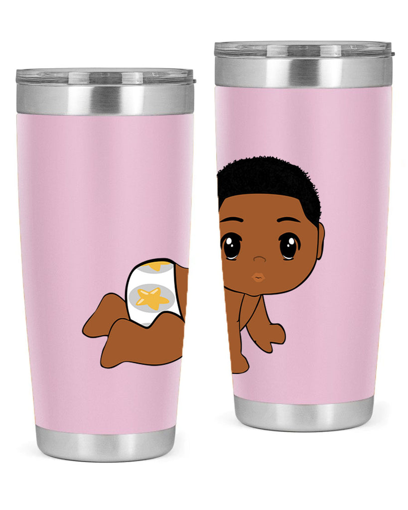 black baby boy 3#- black men - boys- tumbler