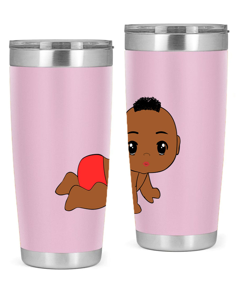 black baby boy 5#- black men - boys- tumbler