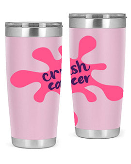 crush cancer Style 14#- breast cancer- Tumbler