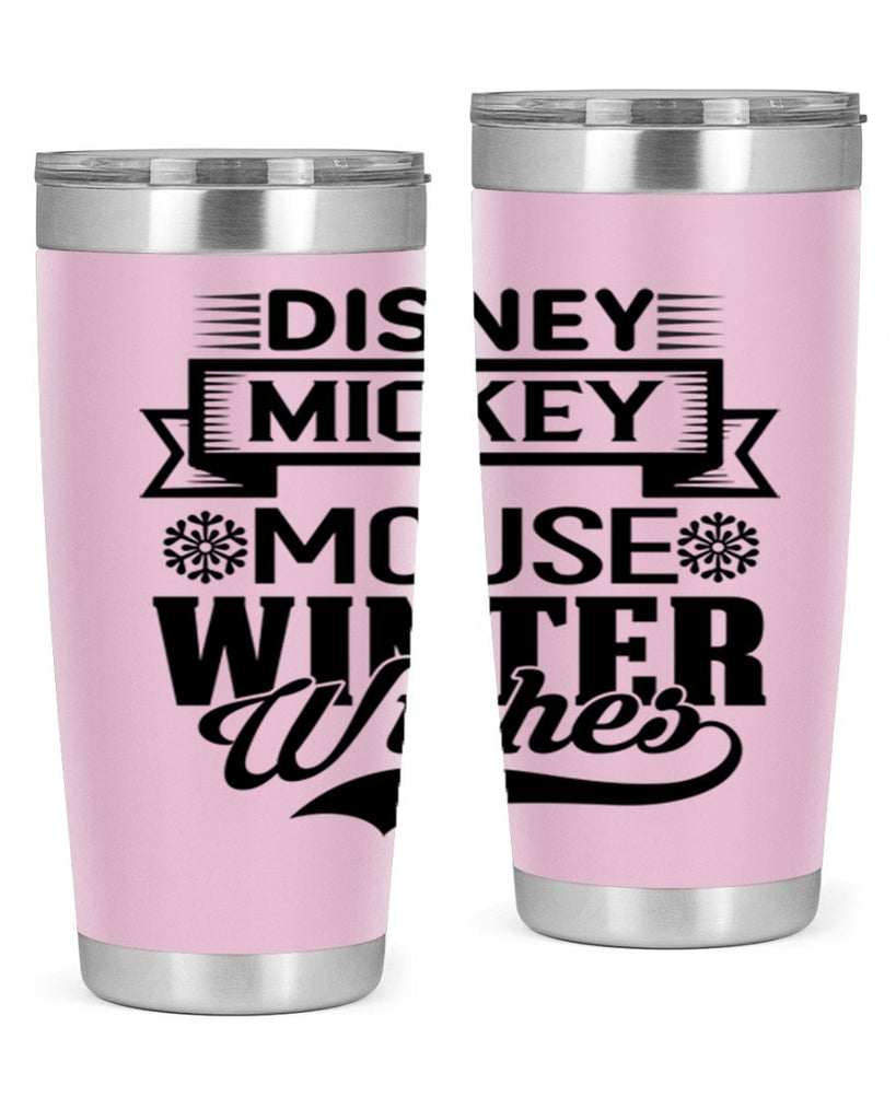 disney mickey mouse winter wishes 93#- winter- Tumbler