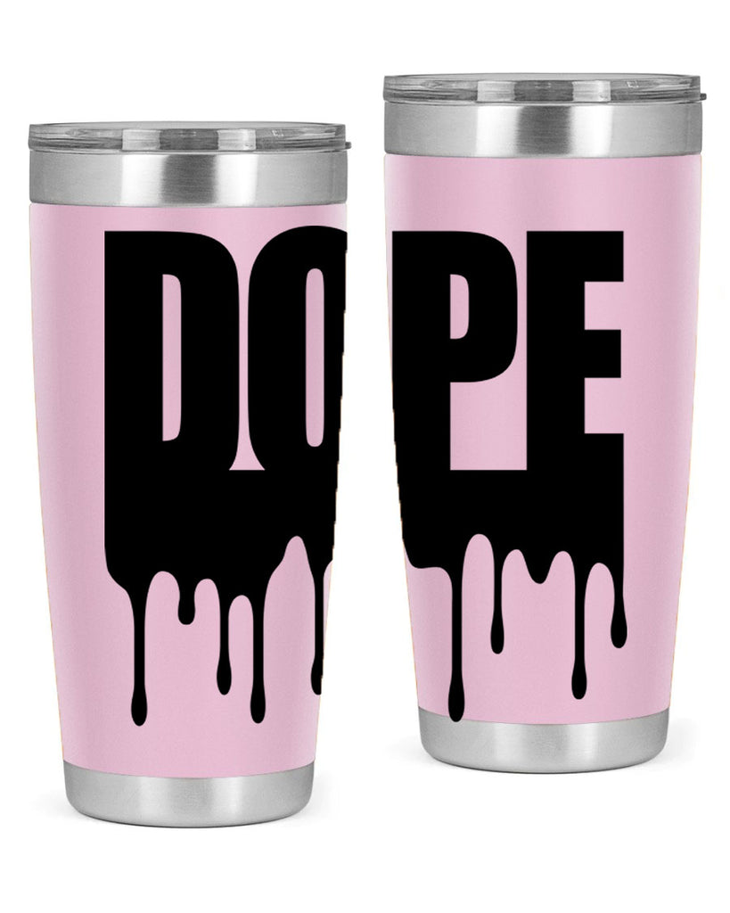dope drip 166#- black words phrases- Cotton Tank