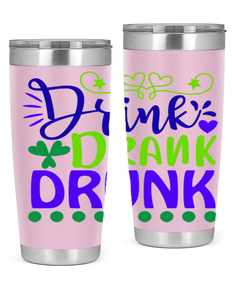 drink drank drunk 22#- mardi gras- Tumbler