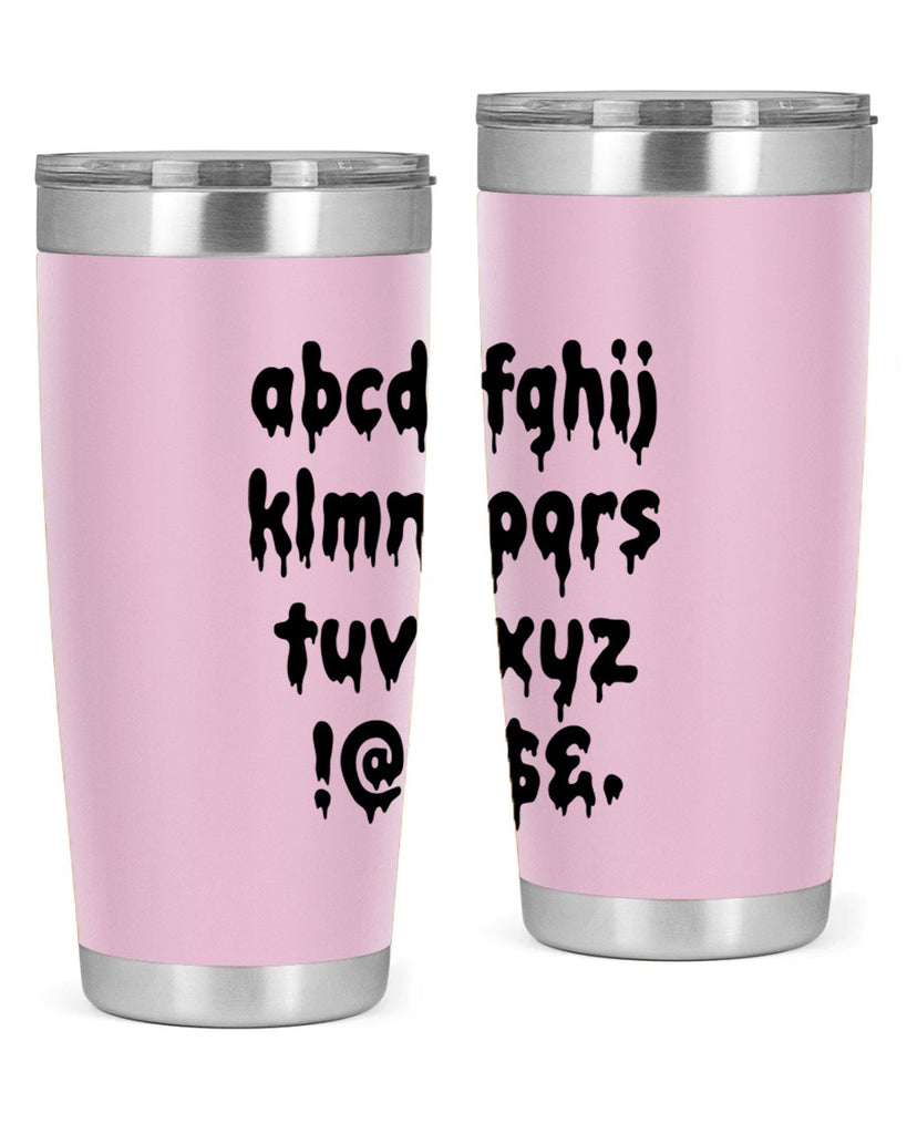 dripping lowercase 162#- black words phrases- Cotton Tank