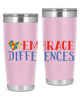 embrace differences Style 13#- autism- Tumbler