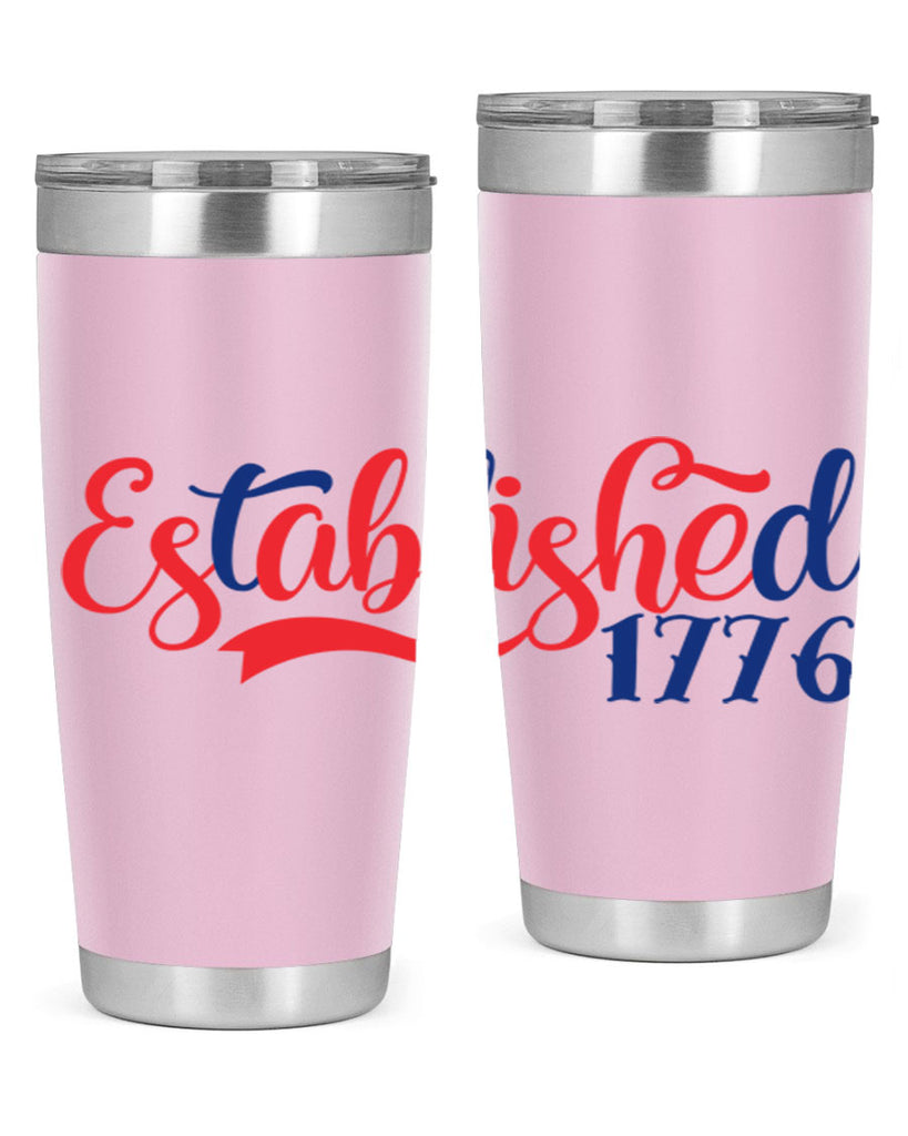 established Style 46#- Fourt Of July- Tumbler