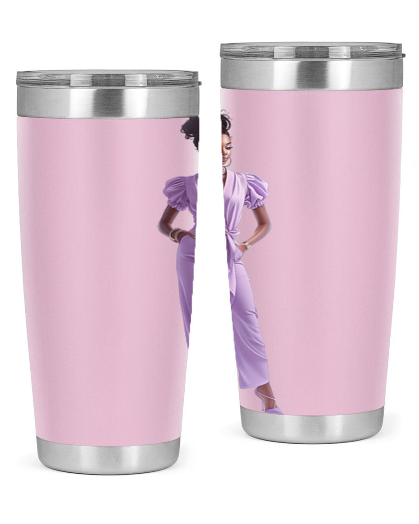 fashion girl in lavender 50#- fashion- Cotton Tank