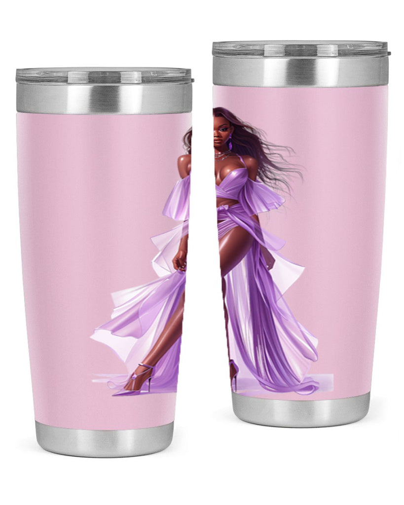 fashion girl in lavender 60#- fashion- Cotton Tank