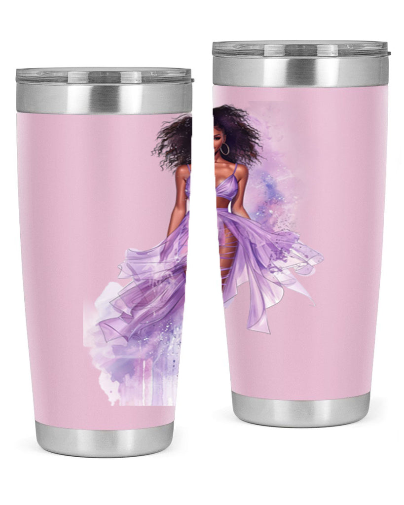fashion girl in lavender 65#- fashion- Cotton Tank