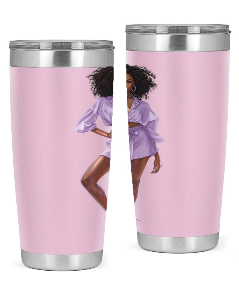 fashion girl in lavender 69#- fashion- Cotton Tank