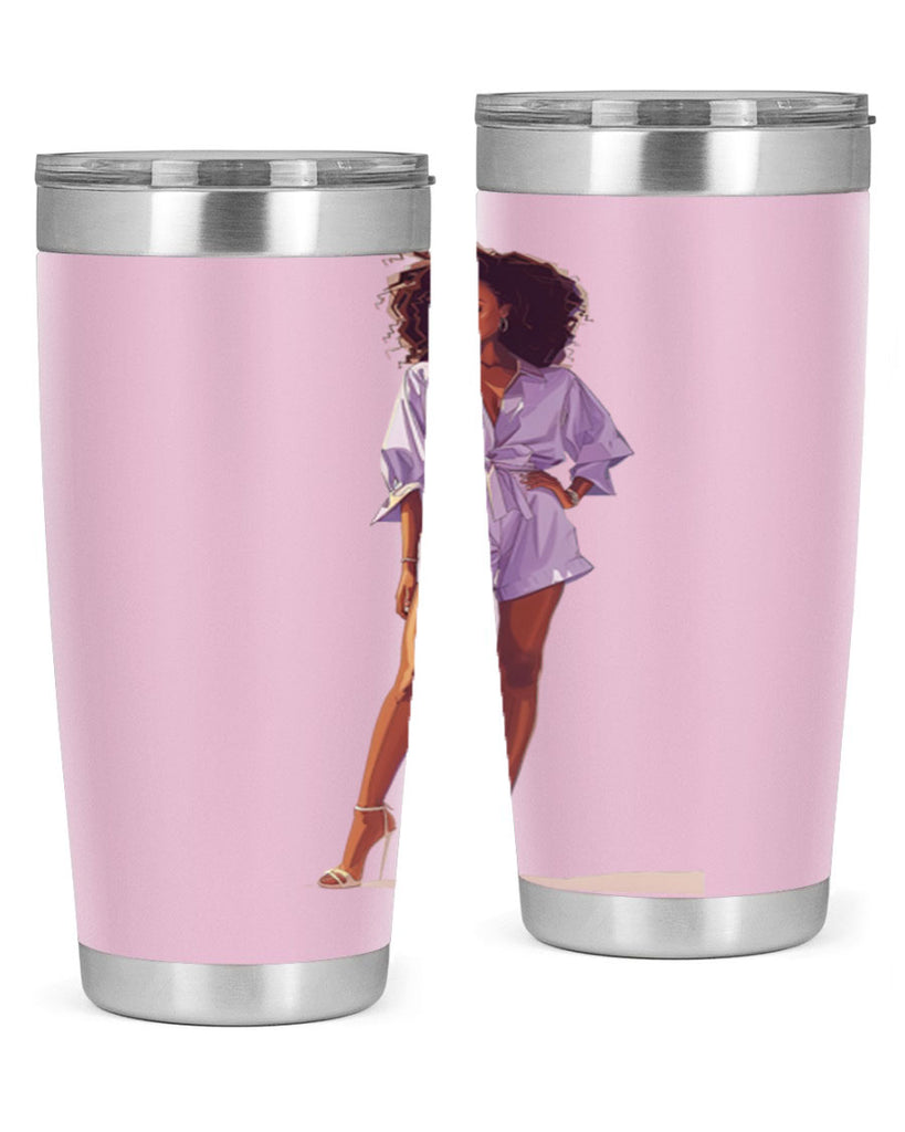 fashion girl in lavender 70#- fashion- Cotton Tank