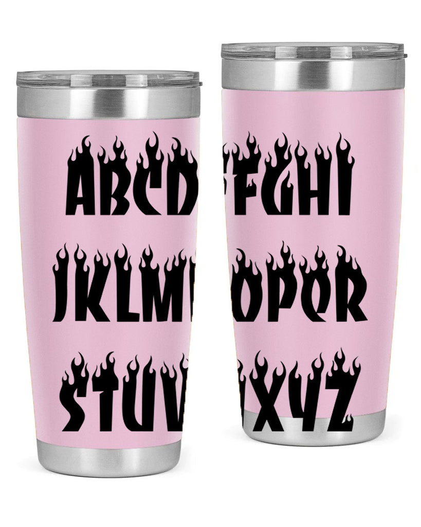 flame font 153#- black words phrases- Cotton Tank