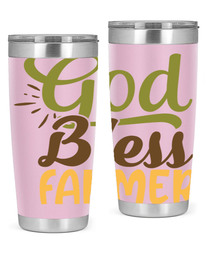 god bless farmer 10#- farming and gardening- Tumbler