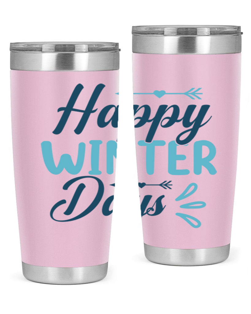 happy winter days 120#- winter- Tumbler