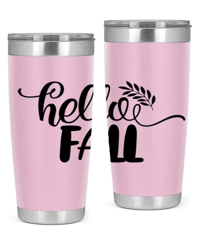hello fall 54#- thanksgiving- Tumbler