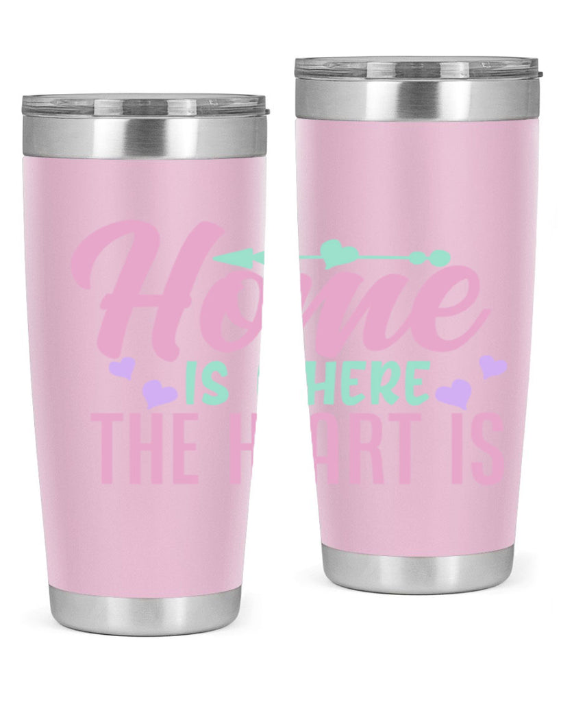 home is where the heart is 39#- home- Tumbler